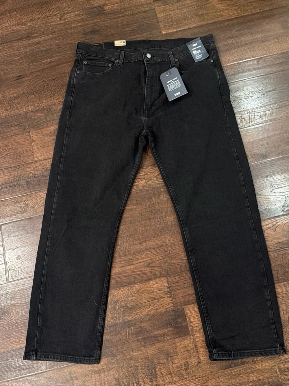 Levi's NWT Men's 505 Regular Straight Leg Jeans Black Cotton 40x29 Ease